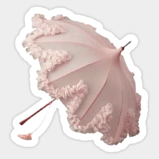 pink parasol Sticker